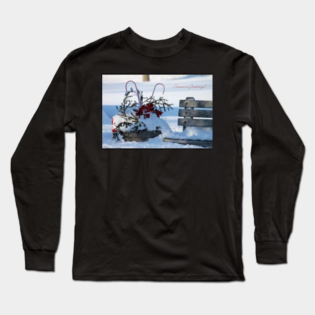 Village Christmas. Long Sleeve T-Shirt by photoclique